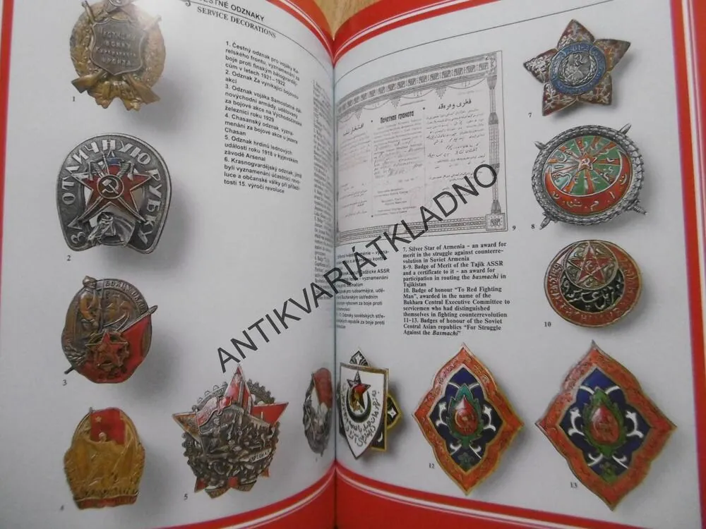 RUSKÁ A SOVĚTSKÁ VOJENSKÁ VYZNAMENÁNÍ, DUROV, ČESKO ANGLICKY, **an