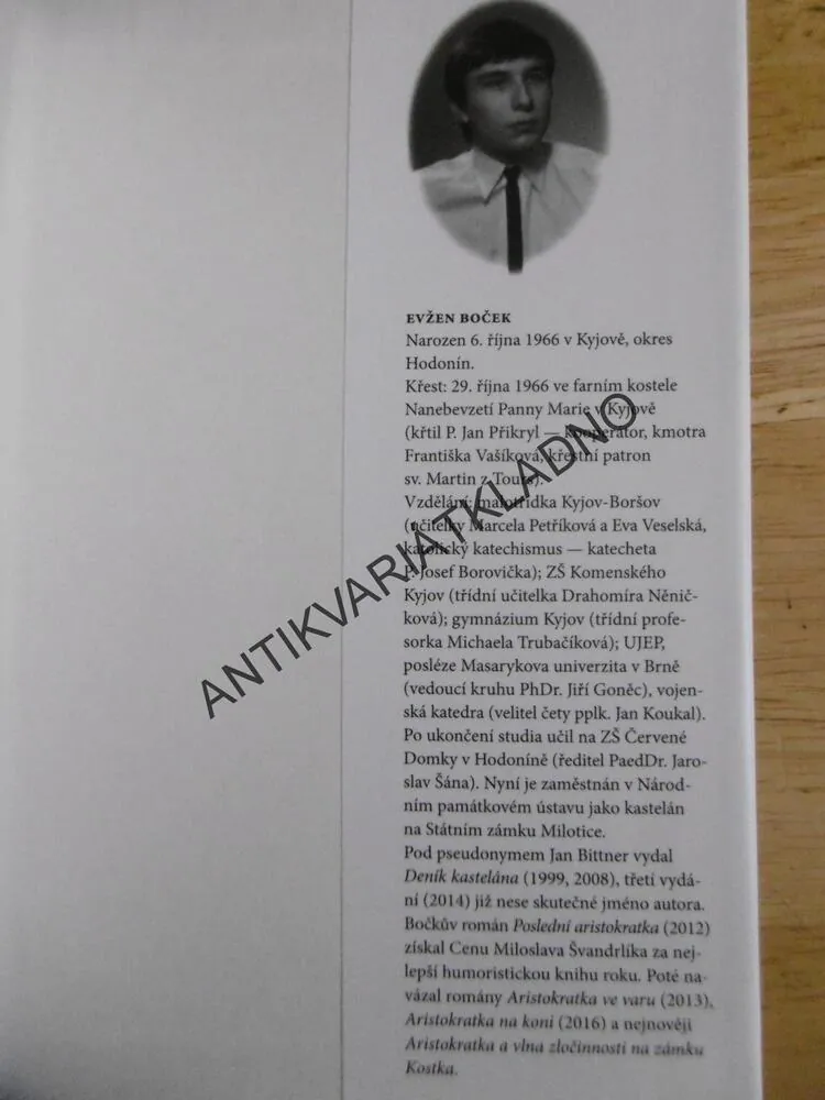 ARISTOKRATKA A VLNA ZLOČINNOSTI NA ZÁMKU KOSTKA, EVŽEN BOČEK, **an