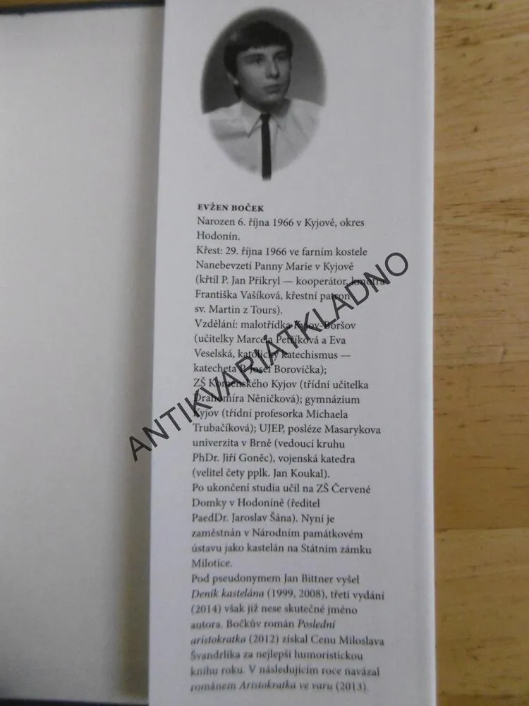 ARISTOKRATKA NA KONI, EVŽEN BOČEK, **an