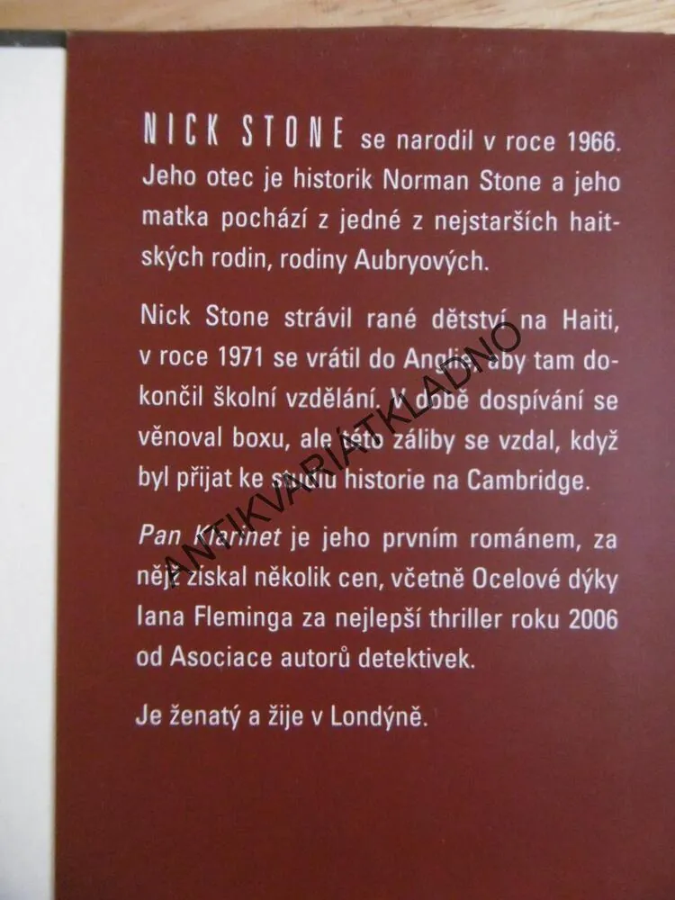 PAN KLARINET, NICK STONE, **an