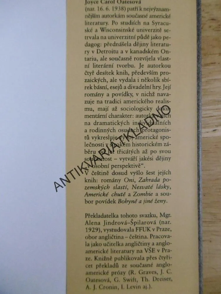 ZEMĚ DIVŮ, J.C.OATESOVÁ, **an