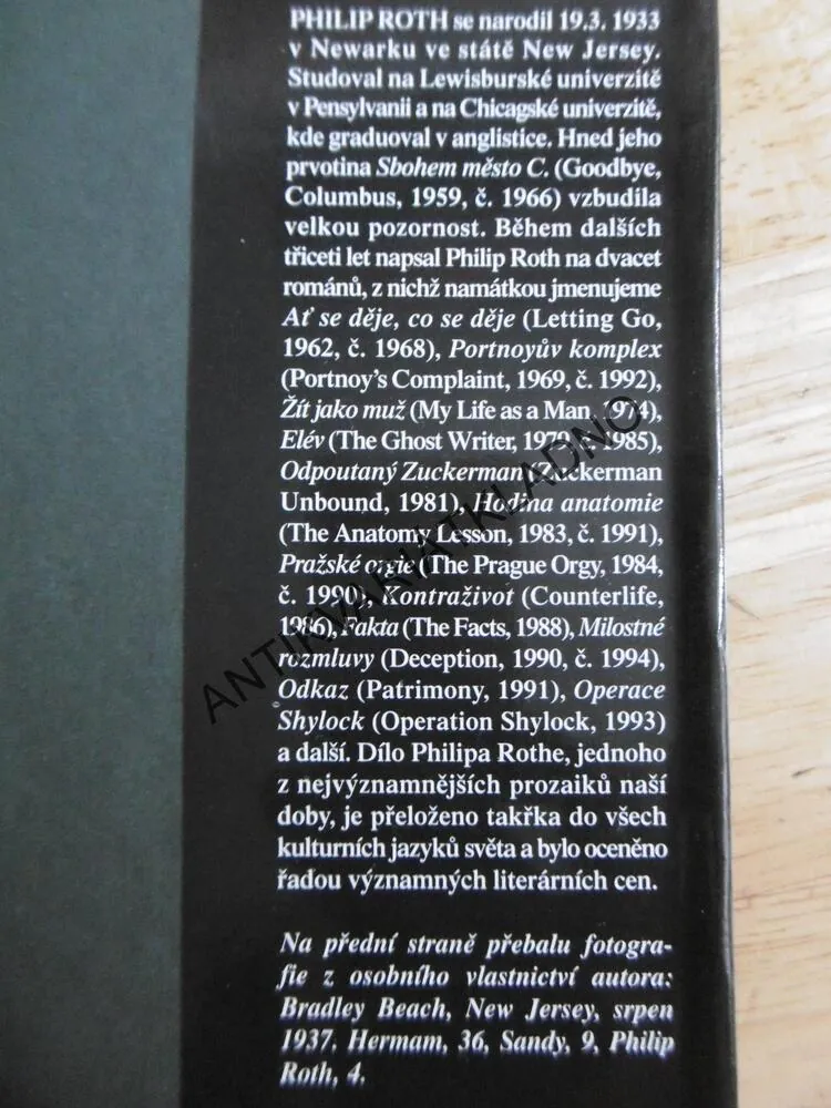 ODKAZ, PHILIP ROTH, **an