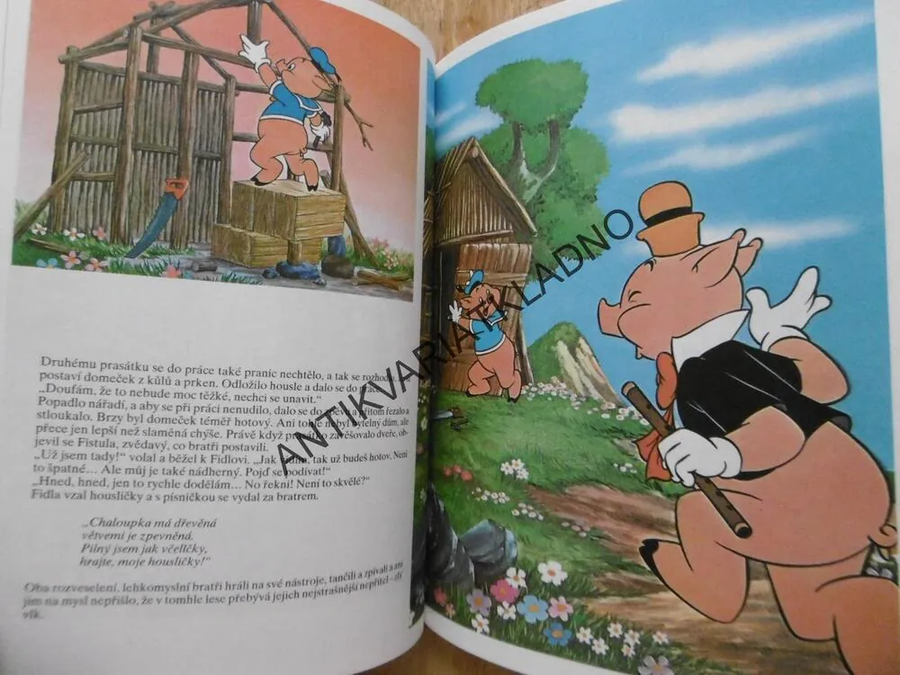 ALENKA V KRAJI DIVŮ, AUTÍČKO MODRÁSEK, O TŘECH MALÝCH PRASÁTKÁCH, POHÁDKY WALT DISNEY,  **an