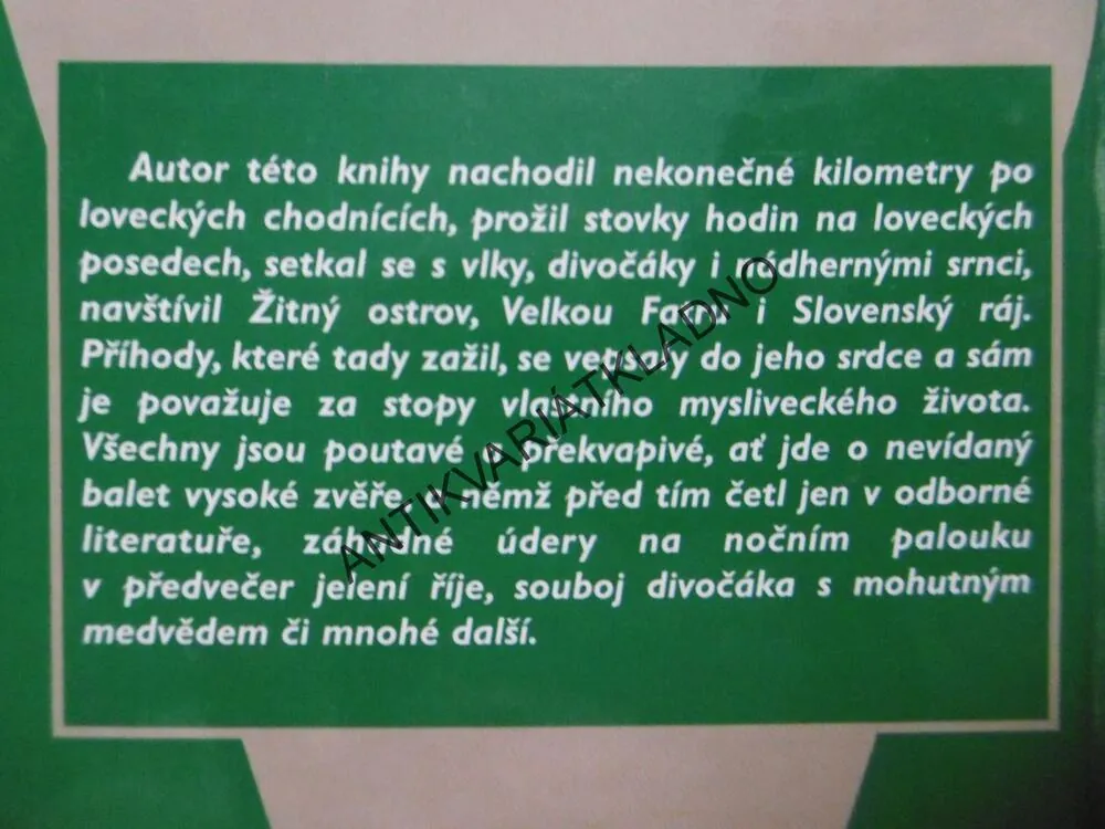 MYSLIVECKÉ STOPY, JOZEF HIKL, **an