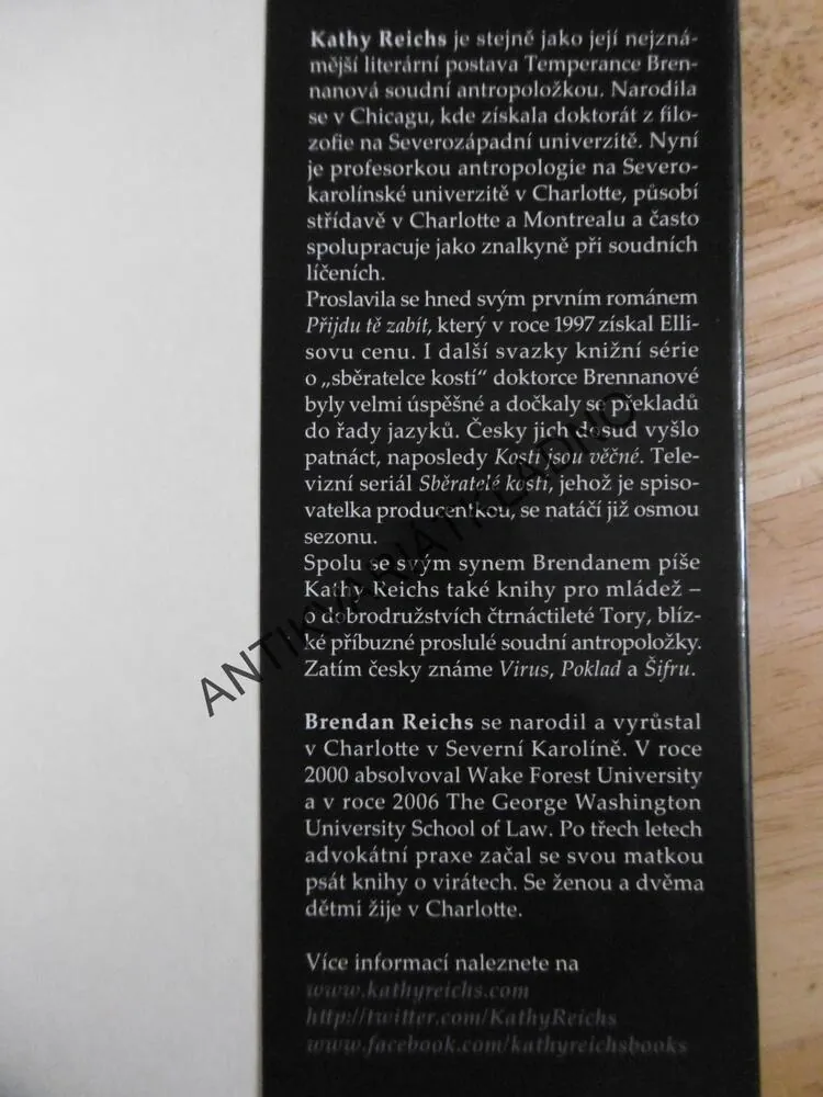 ŠIFRA, KATHY REICHS, BRENDAN REICHS, **an