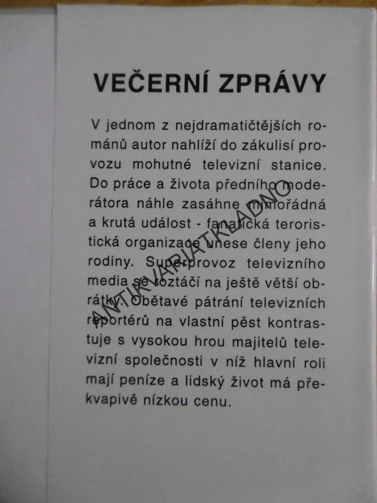 VEČERNÍ ZPRÁVY, ARTHUR HAILEY, **an