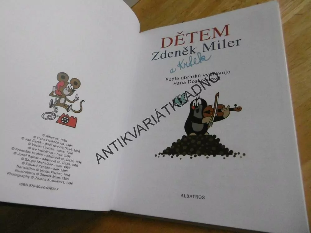 ZDENĚK MILER A KRTEK DĚTEM, **an
