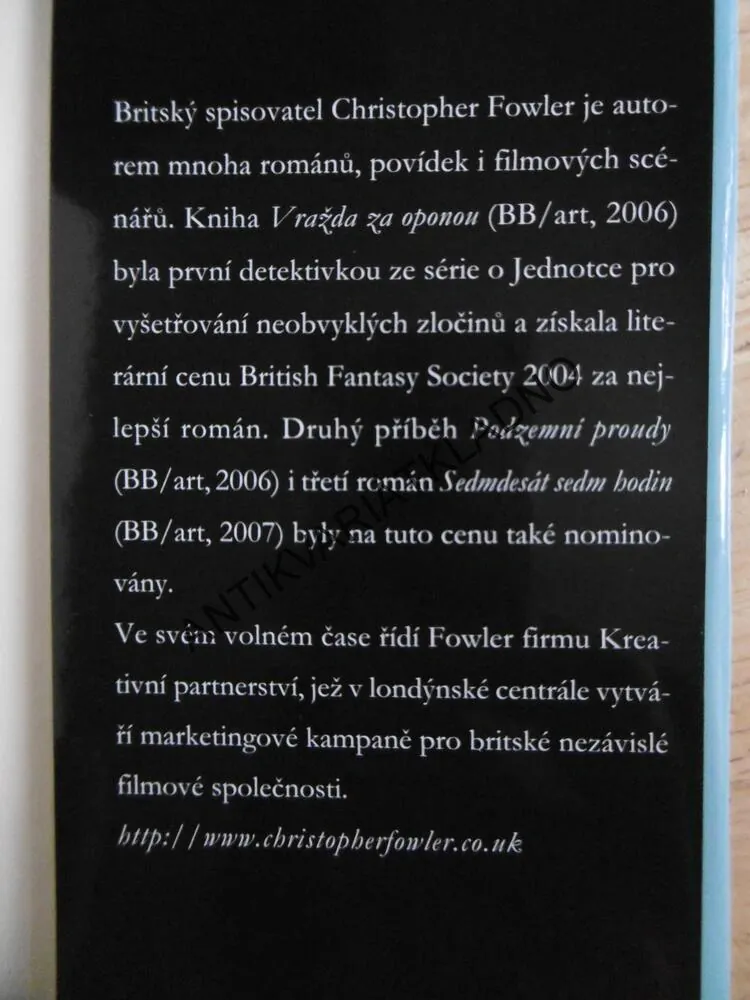 SCHODIŠTĚ DO TEMNOT, CHRISTOPHER FOWLER, **an