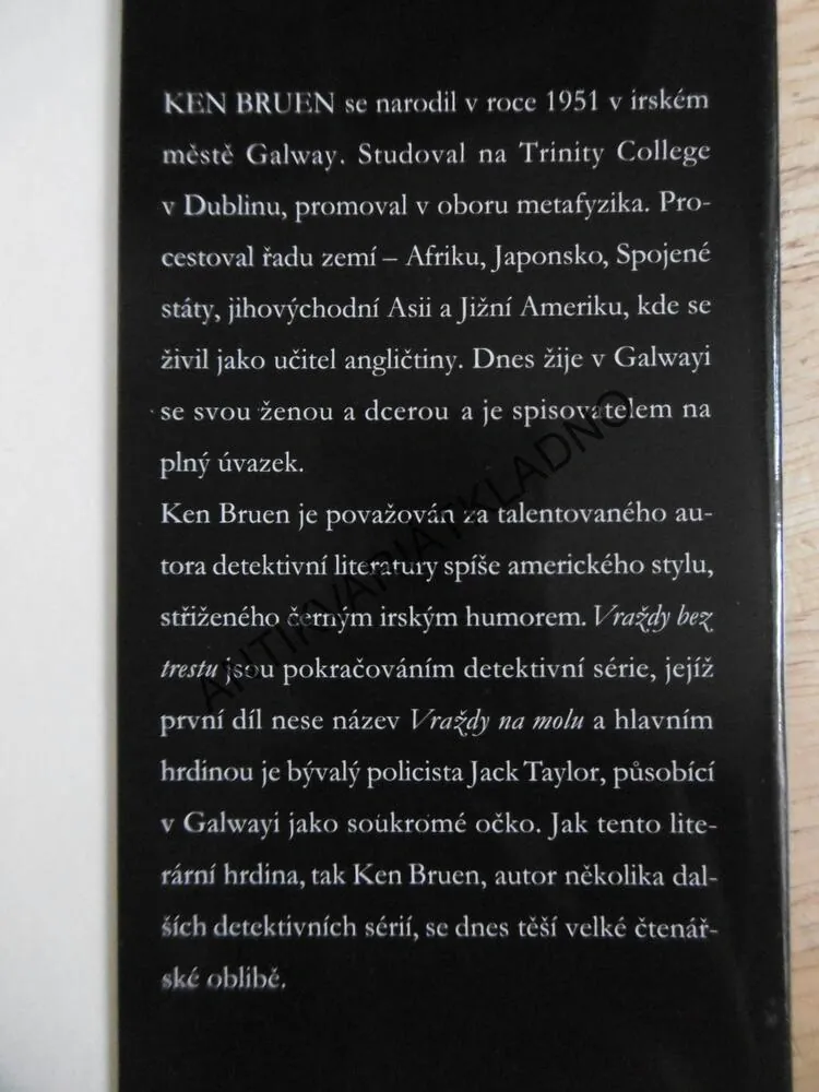 VRAŽDY BEZ TRESTU, KEN BRUEN, **an