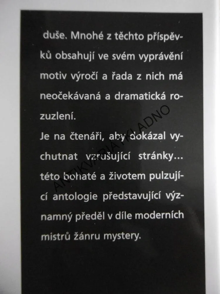 PODVODNÍK A JINÉ POVÍDKY, VÝBOR OSMNÁCTI DETEKTIVNÍCH POVÍDEK, **an