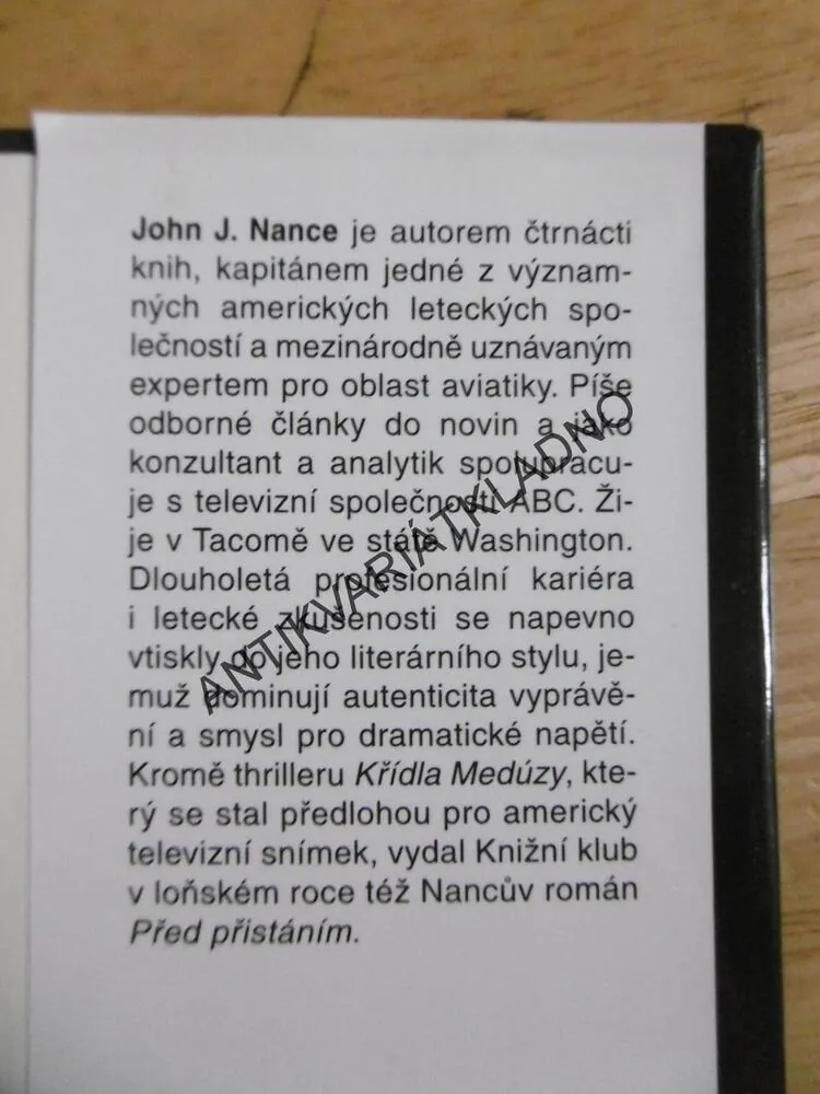 PROTIVÍTR, JOHN J. NANCE, **an