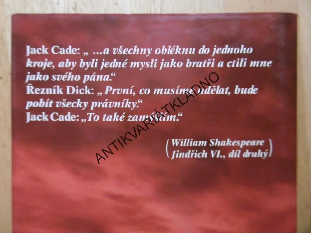 POBÍT VŠECKY PRÁVNÍKY?, WILLIAM DEVERELL, **an