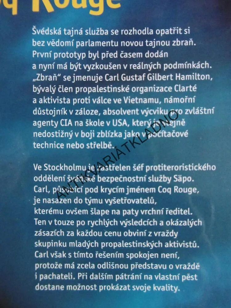 KRYCÍ JMÉNO COQ ROUGE, JAN GUILLOU, **an