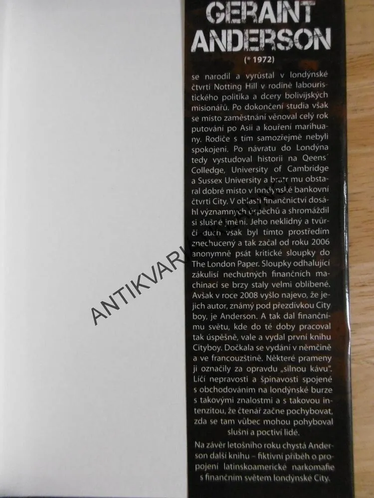 PROSTĚ BYZNYS, GERAINT ANDERSON, **an