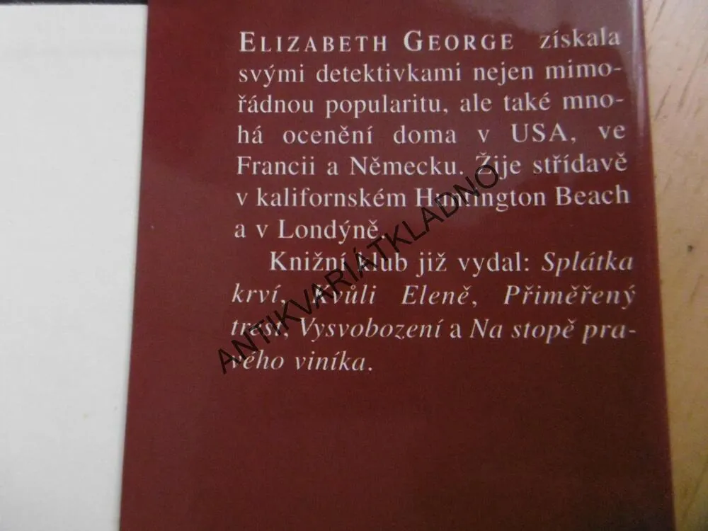 DVOJÍ TVÁŘ, ELIZABETH GEORGE, **an