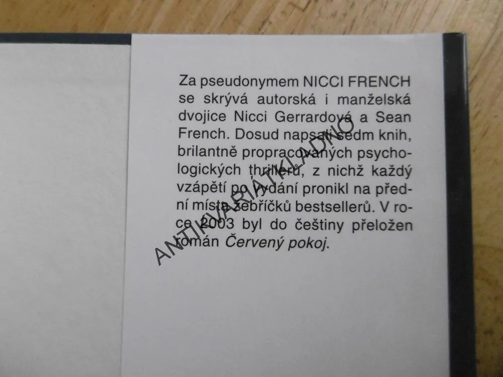 ZLÉ SNY SE NĚKDY VRACEJÍ, NICCI FRENCH, **an