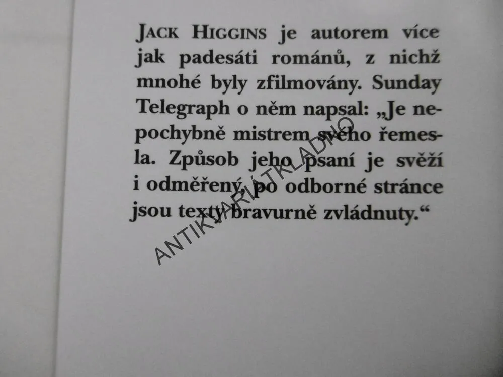 NA NEBEZPEČNÉ PŮDĚ, JACK HIGGINS, **an