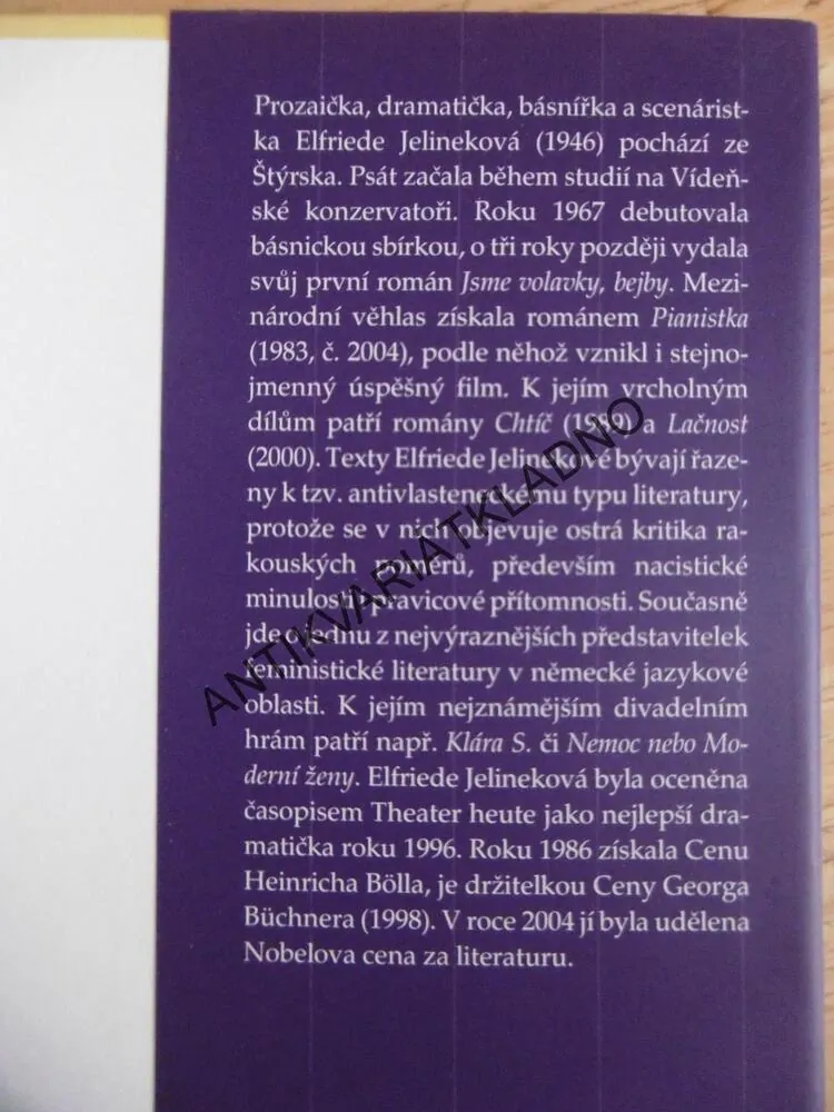 LAČNOST, E.JELINEKOVÁ, **an