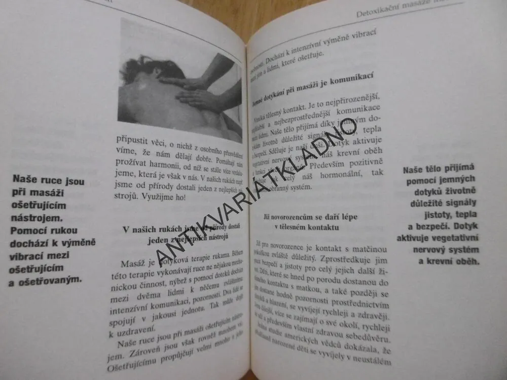 DETOXIKAČNÍ MASÁŽE MEDEM, METODA POSILOVÁNÍ REFLEXNÍCH BODŮ, DR. GÜNTER HARNISCH, **an