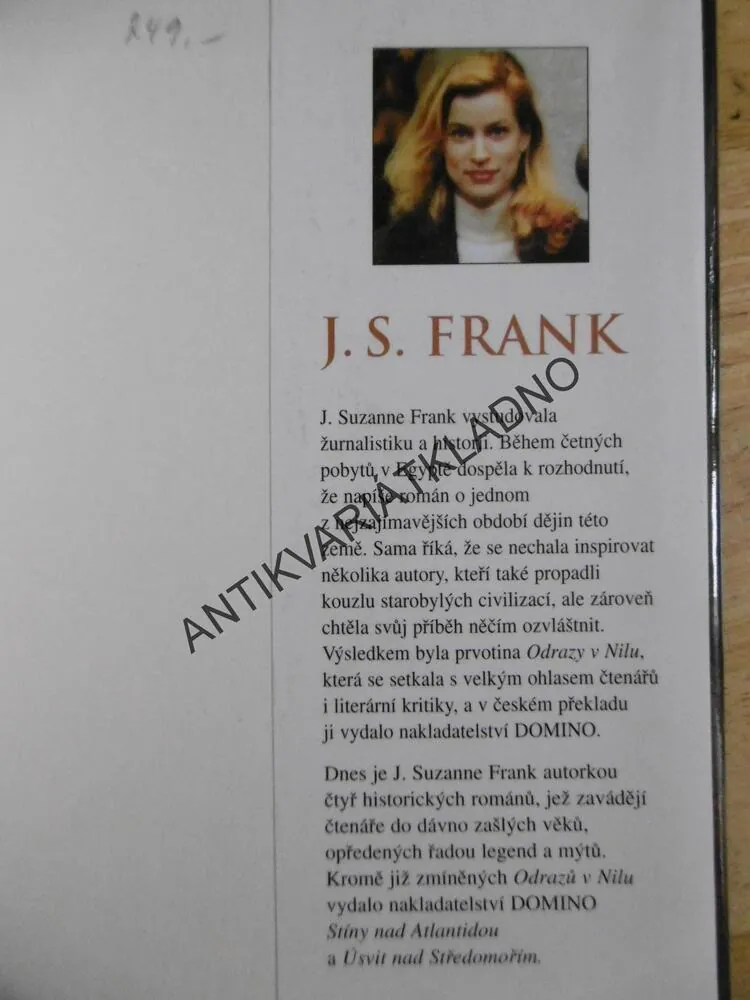 SOUMRAK NAD BABYLONIÍ, J.S.FRANK, **an