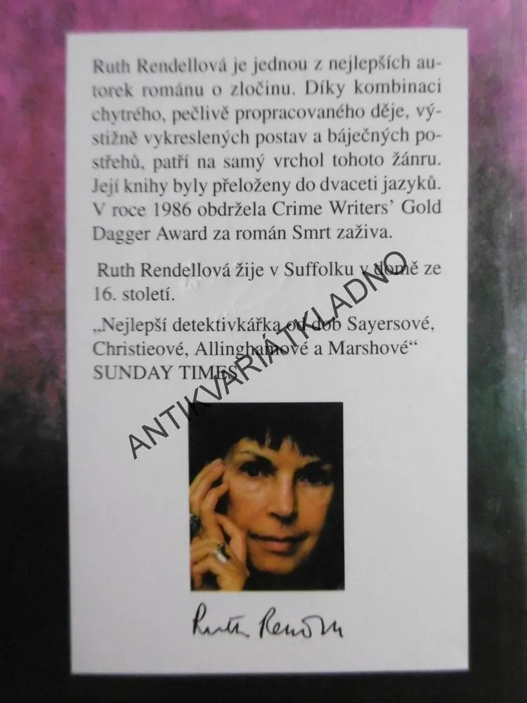 MARNIVOST UMÍRÁ JEN STĚŽÍ, RUTH RENDELLOVÁ, **an
