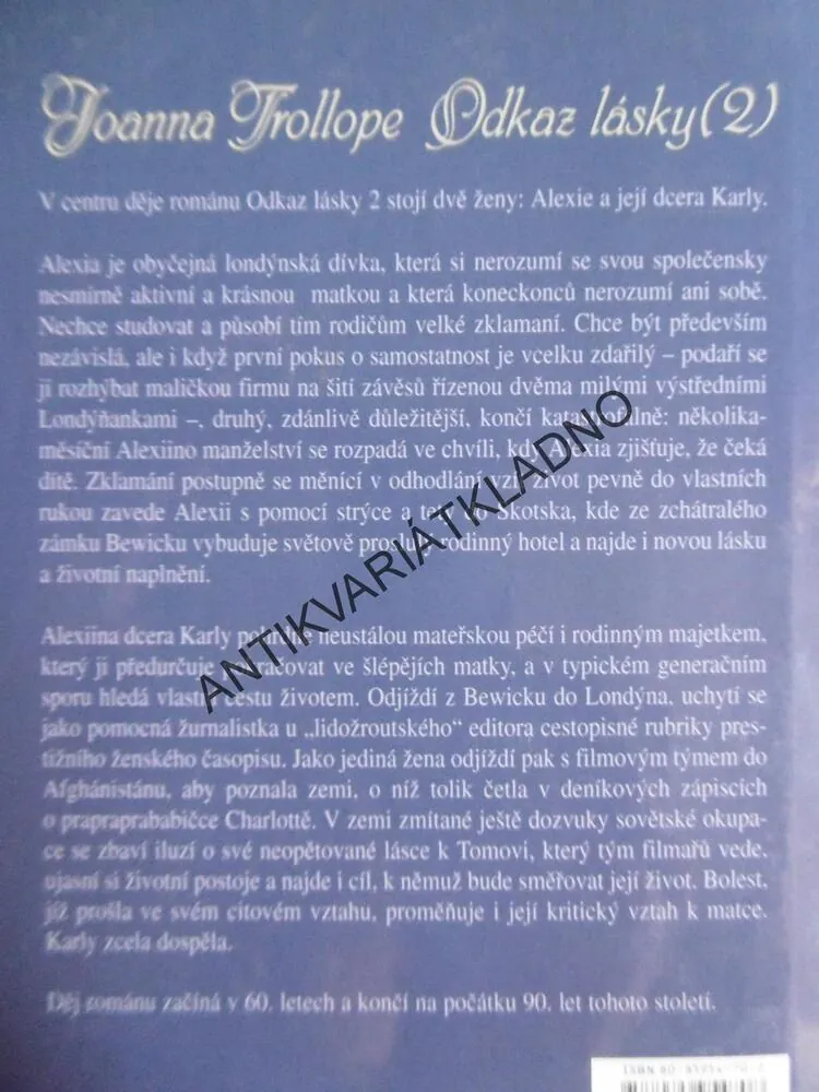 ODKAZ LÁSKY, 2., DALŠÍ POKOLENÍ, TROLLOPE, **an