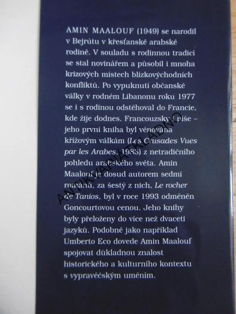 BALTAZAROVO PUTOVÁNÍ, AMIN MAALOUF, **an