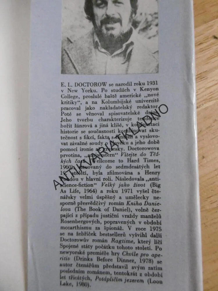 RAGTIME, E.L.DOCTOROW, **an
