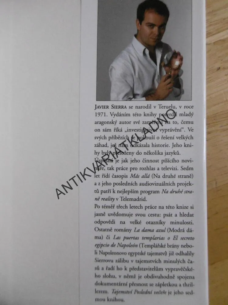 TAJEMSTVÍ POSLEDNÍ VEČEŘE, JAVIER SIERRA, **an