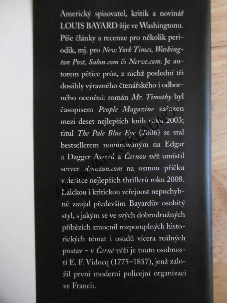 ČERNÁ VĚŽ, LOUIS BAYARD, **an