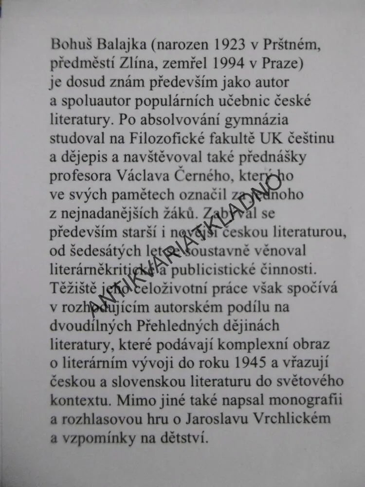 MEZI TRŮNEM A OLTÁŘEM, BOHUŠ BALAJKA, **an
