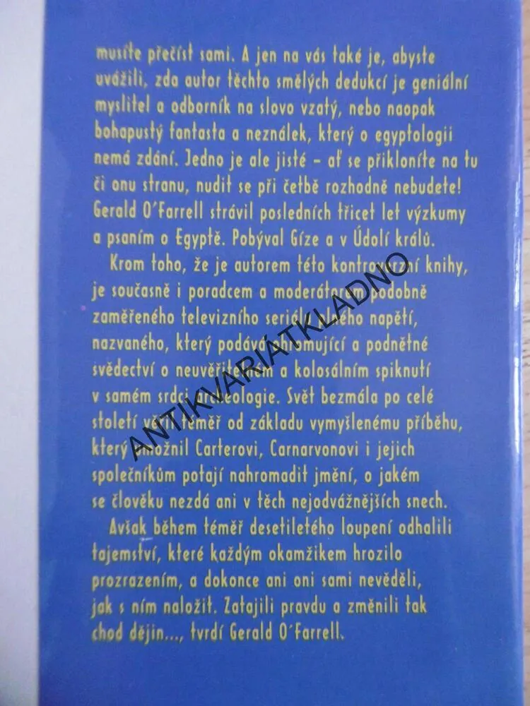 TUTANCHAMON: PODVOD, NEBO SKUTEČNOST?, GERALD O'FARRELL, **an