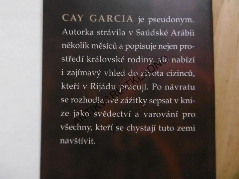 ZA ZDMI PALÁCE, CAY GARCIA, **an