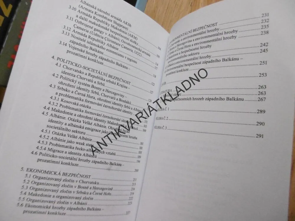 SOUČASNÉ BEZPEČNOSTNÍ HROZBY ZÁPADNÍHO BALKÁNU, VĚRA STOJAROVÁ,**an