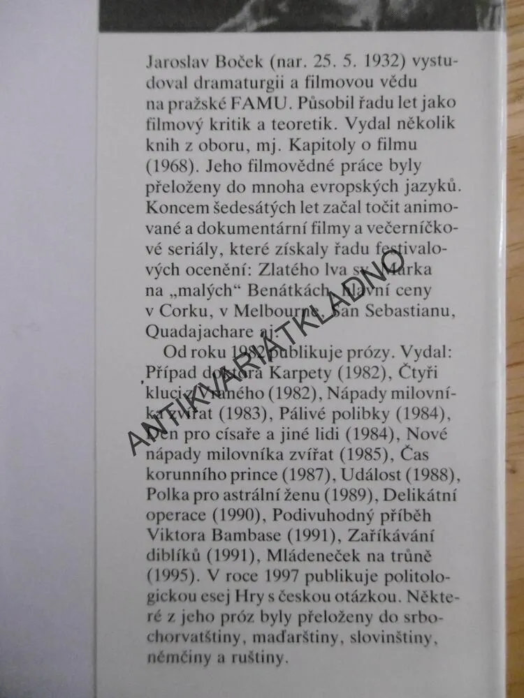 RUSKÉ TANGO, JAROSLAV BOČEK,**an