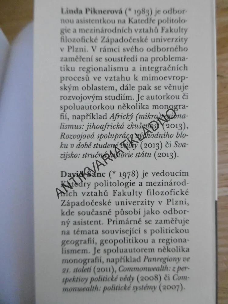 NOVÉ MOCNOSTI GLOBÁLNÍHO JIHU, LINDA PIKNEROVÁ,**an