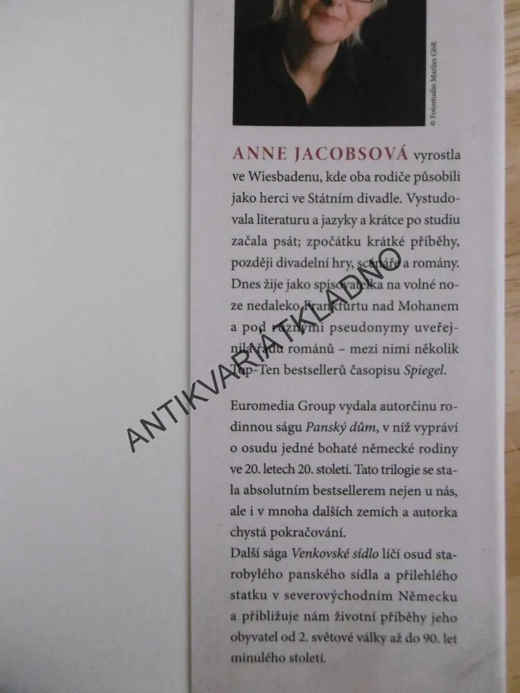 KAVÁRNA U ANDĚLA, NOVÁ DOBA, ANNE JACOBSOVÁ, **an