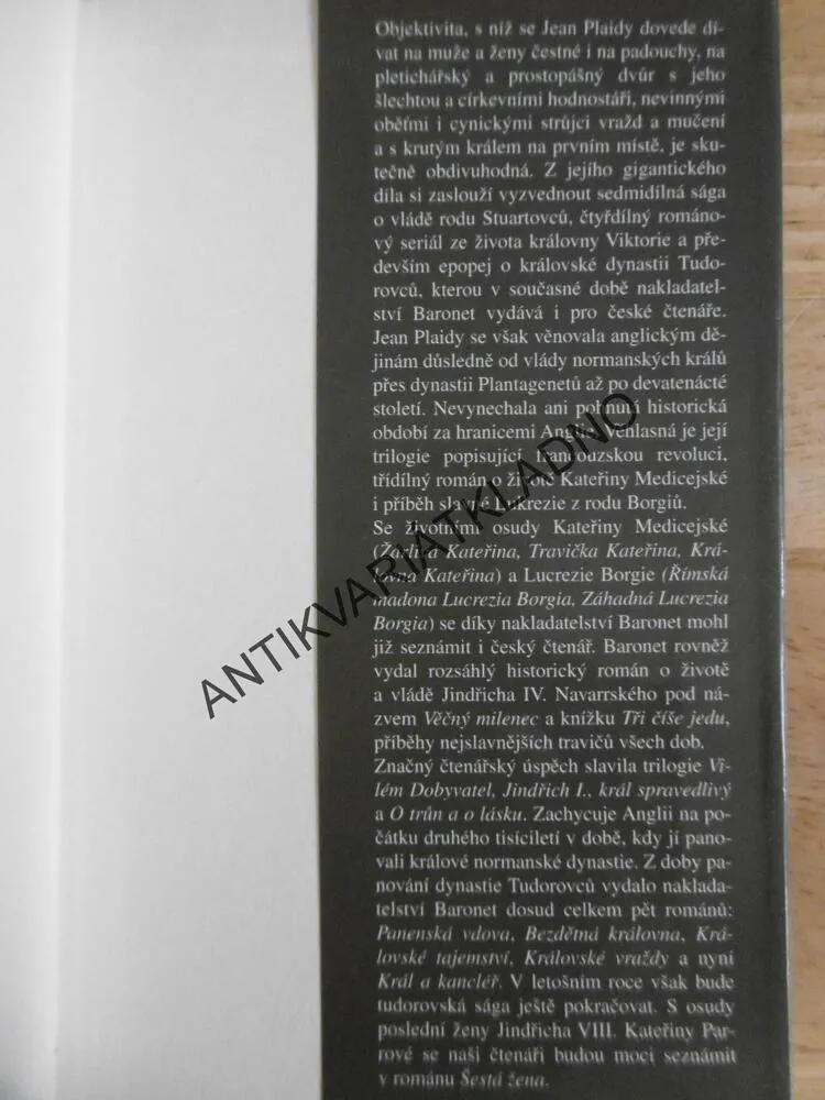 KRÁL A KANCLÉŘ, JEAN PLAIDY, **an