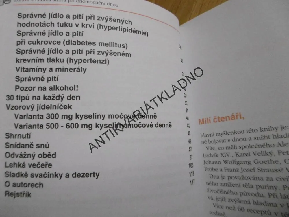 ZDRAVÁ A CHUTNÁ STRAVA PŘI ONEMOCNĚNÍ DNOU, **an