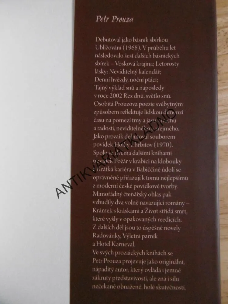CTITELÉ KATASTROF A HITLEROVA TUŽKA, PETR PROUZA, **an