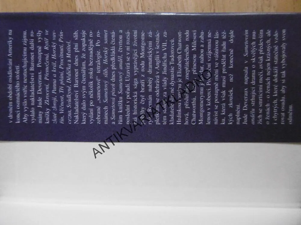 SAMETOVÝ ANDĚL, JUDE DEVERAUX, **an