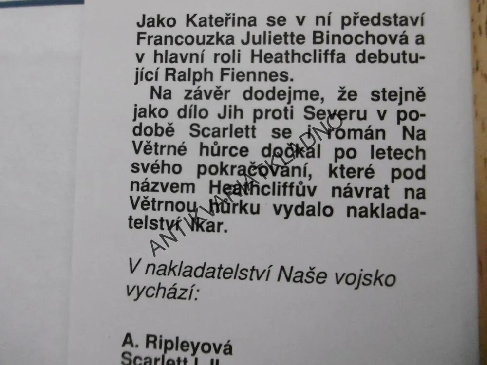 NA VĚTRNÉ HŮRCE, EMILY BRONTEOVÁ, **an