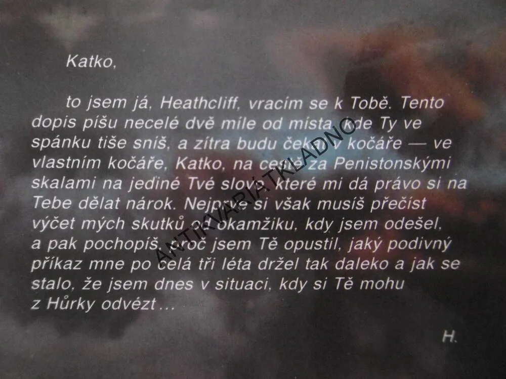 HEATHCLIFFŮV NÁVRAT NA VĚTRNOU HŮRKU, LIN HAIR-SARGEANT, **an