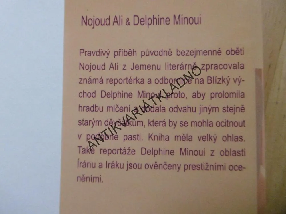 DĚTSKÁ NEVĚSTA, NOJOUD ALI, **an