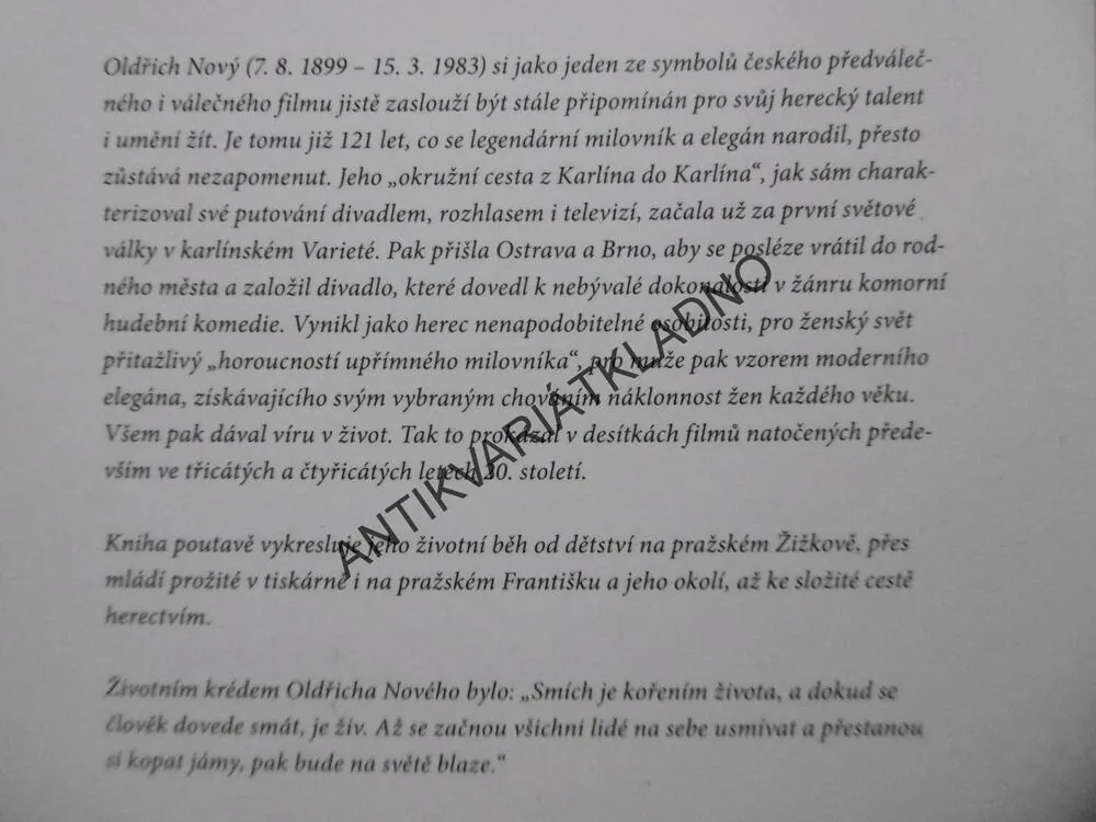 JEN PRO TEN DNEŠNÍ DEN - OLDŘICH NOVÝ, LADISLAV TUNYS, **an