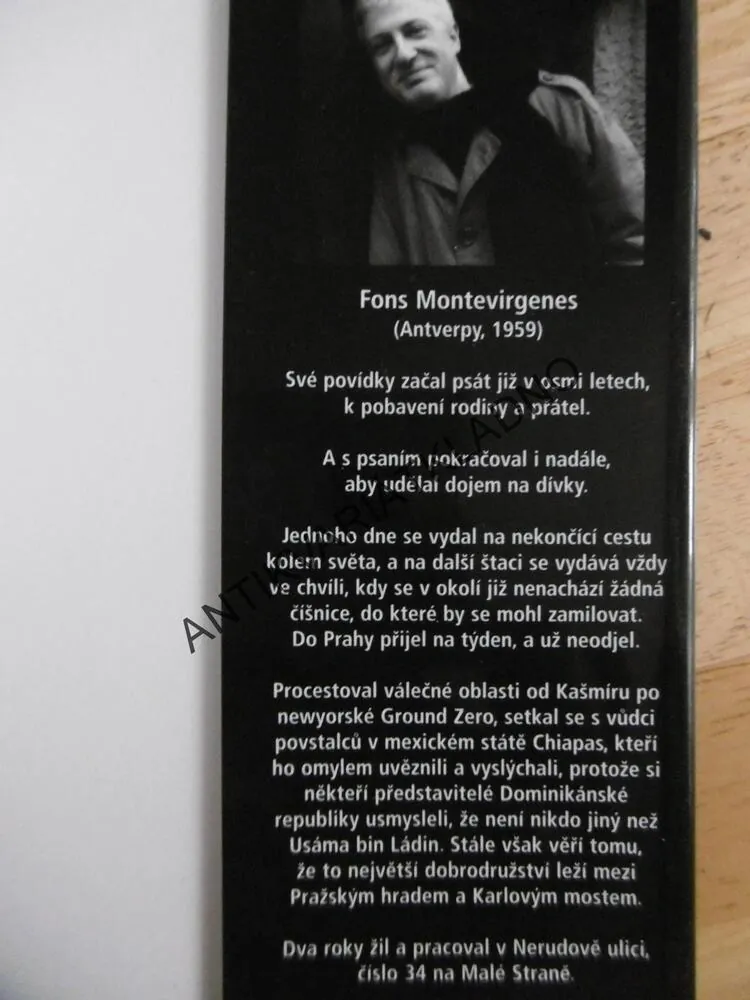 NERUDOVA 34, FONS MONTEVIRGENES autogram s věnováním autora, **an