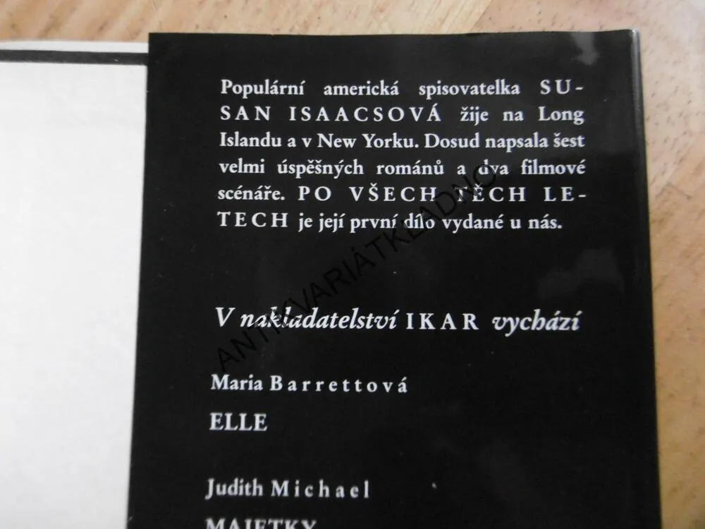 PO VŠECH TĚCH LETECH, SUSAN ISAACOVÁ, **an