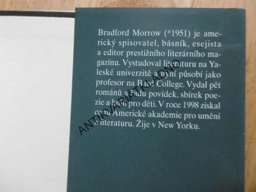 PROUTKAŘKA, BRADFORD MORROW, **an