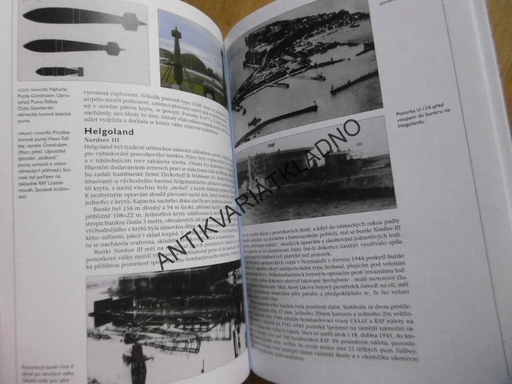NĚMECKÉ PONORKOVÉ ZÁKLADNY A BUNKRY V LETECH 1941-45, **an