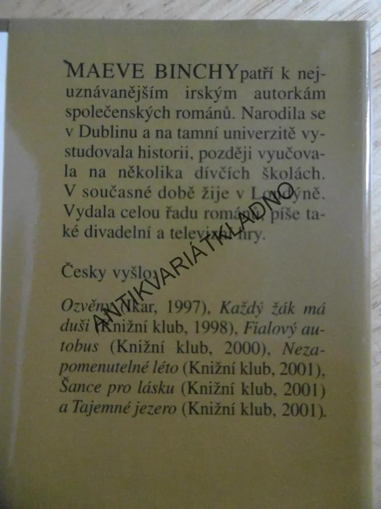 DŮM NA TARA ROAD, MAEVE BINCHY, **an